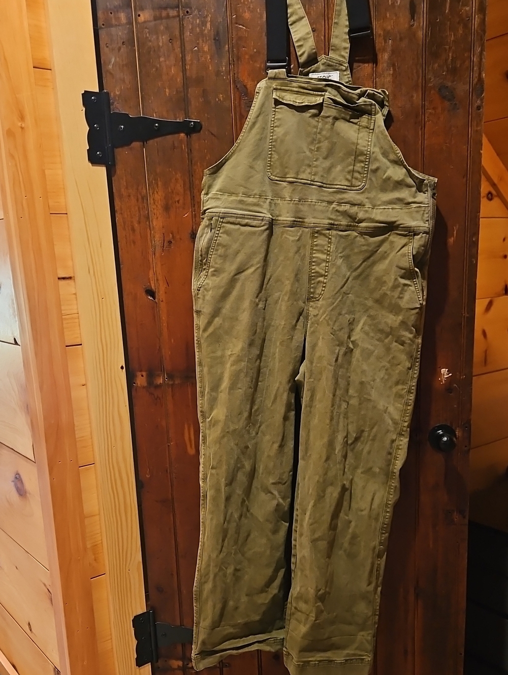 Olive Green STOIC Canvas Overalls